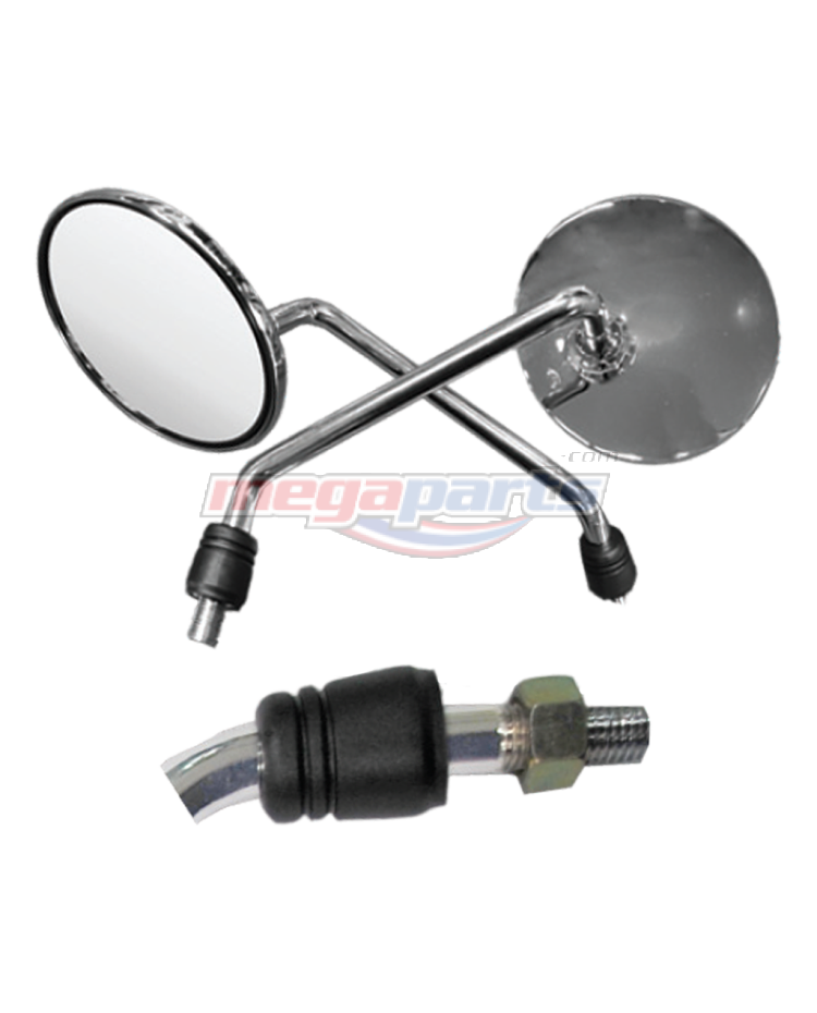 กระจกส่องหลัง L/R FINO 115 (HM) ชุบโครเมี่ยม