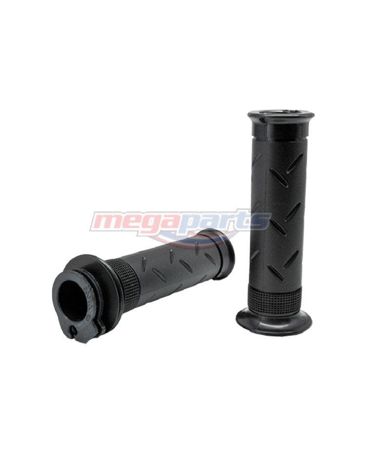 ปลอกมือยางพร้อมไส้เร่ง L/R WAVE 125 (หัวเถิก) (HM) สีดำ