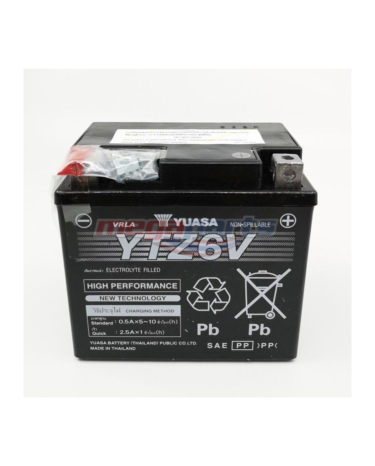 แบตเตอรี่ (YTZ6V) (YUASA)