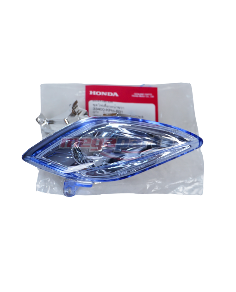 ไฟเลี้ยวชุดหน้าขวา WAVE 125S (หัวเถิก) (HONDA) สีฟ้า