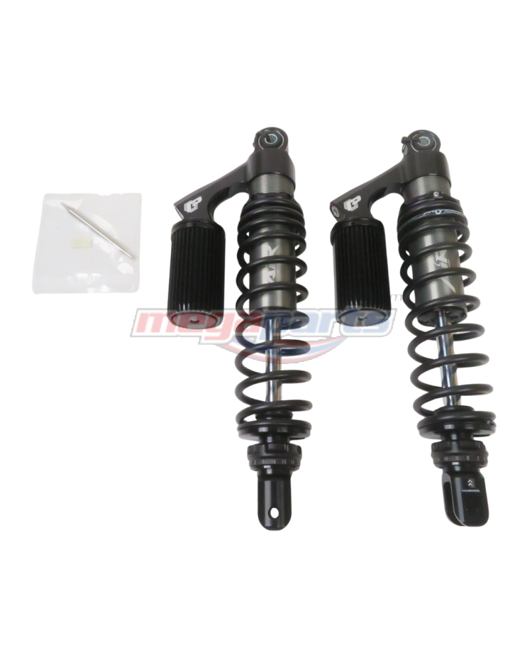 โช้คหลังแก๊ส L/R WAVE 125i (2019-2021) (LED) AIR 330MM. (PROFENDER) ดำ/ดำ/แท้งดำ