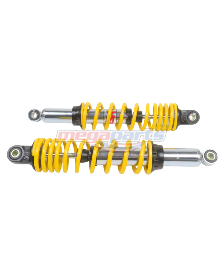 โช้คหลังแต่ง L/R WAVE 125i (ปลาวาฬ) TOP-PLUS 340MM. (YSS) เงิน/เหลือง