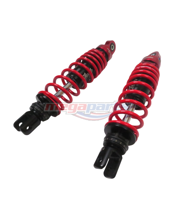 โช้คหลังแต่ง L/R AEROX 155 (2017-2020) FLASH-SERIES 305MM. (PROFENDER) ดำ/แดง