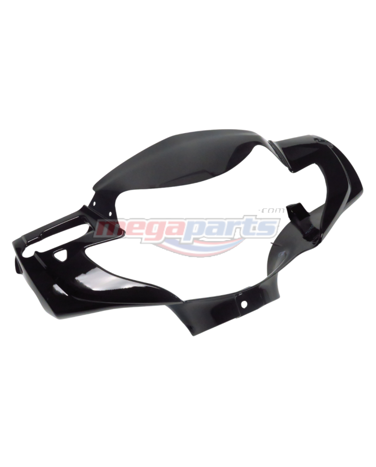 ฝาครอบแฮนด์หน้า WAVE 125i 2005 (ไฟเลี้ยวบังลม) (HONDA) สีดำเงา NHA35M