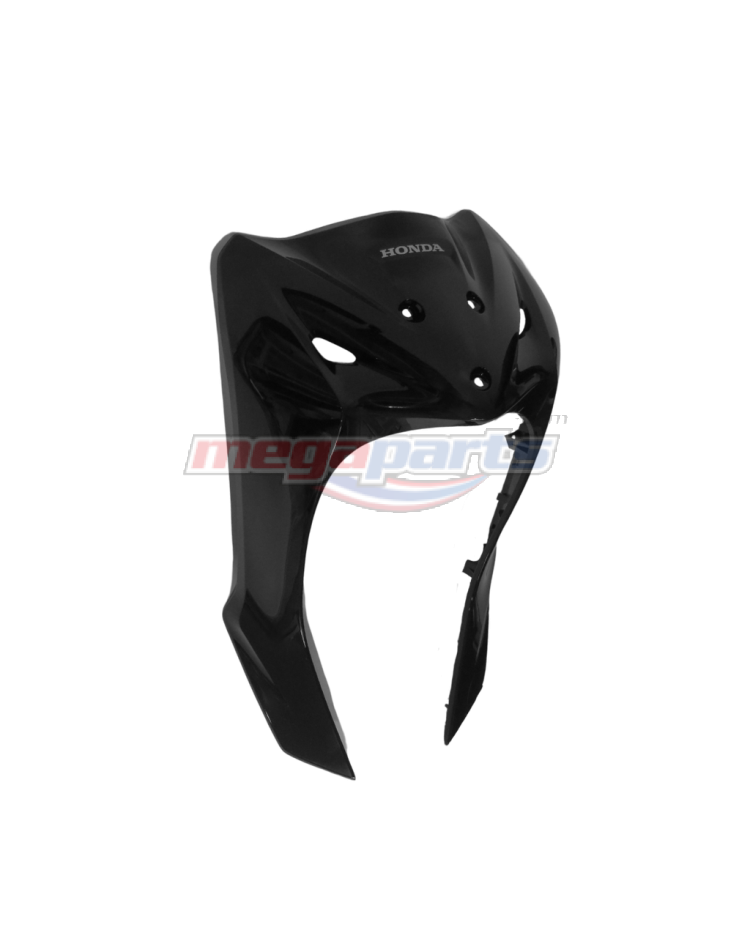 บังลมเดี่ยวพร้อมสติ๊กเกอร์ WAVE 110i (2021-2025) (LED,S,Dr) (HONDA) สีดำเงา NHA35M