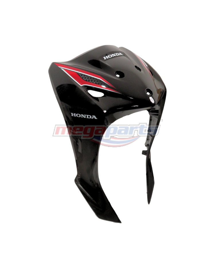 บังลมเดี่ยวพร้อมสติ๊กเกอร์ WAVE 110i (2023-2024) (Di,LED,S) (HONDA) สีดำเงา NHA35M