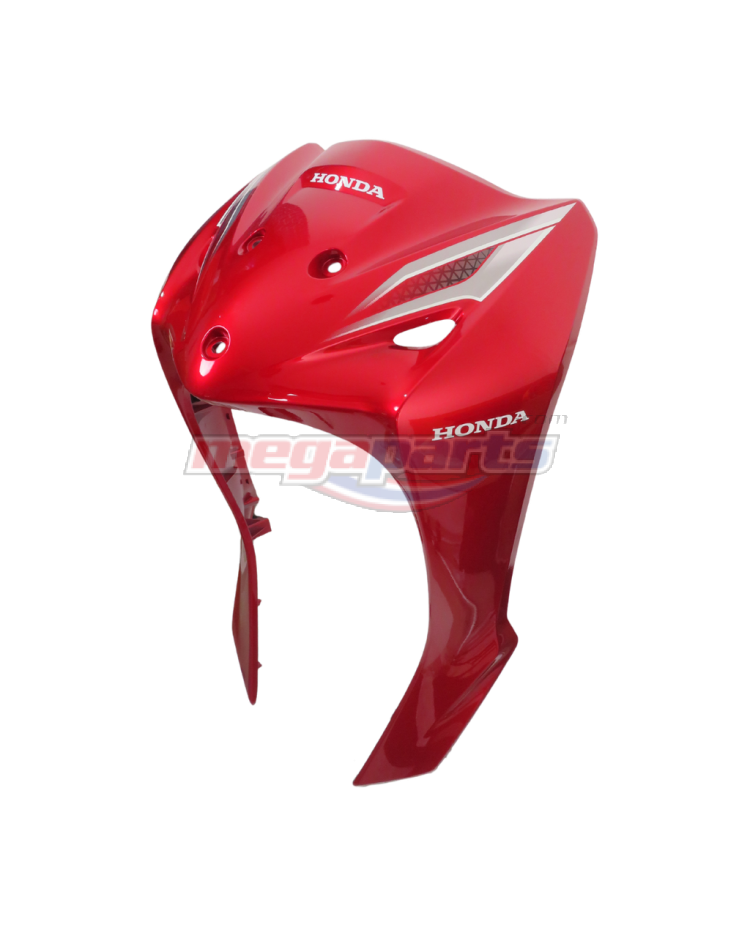 บังลมเดี่ยวพร้อมสติ๊กเกอร์ WAVE 110i 2023 (Di,LED,S) (HONDA) สีแดงแก้ว R340C