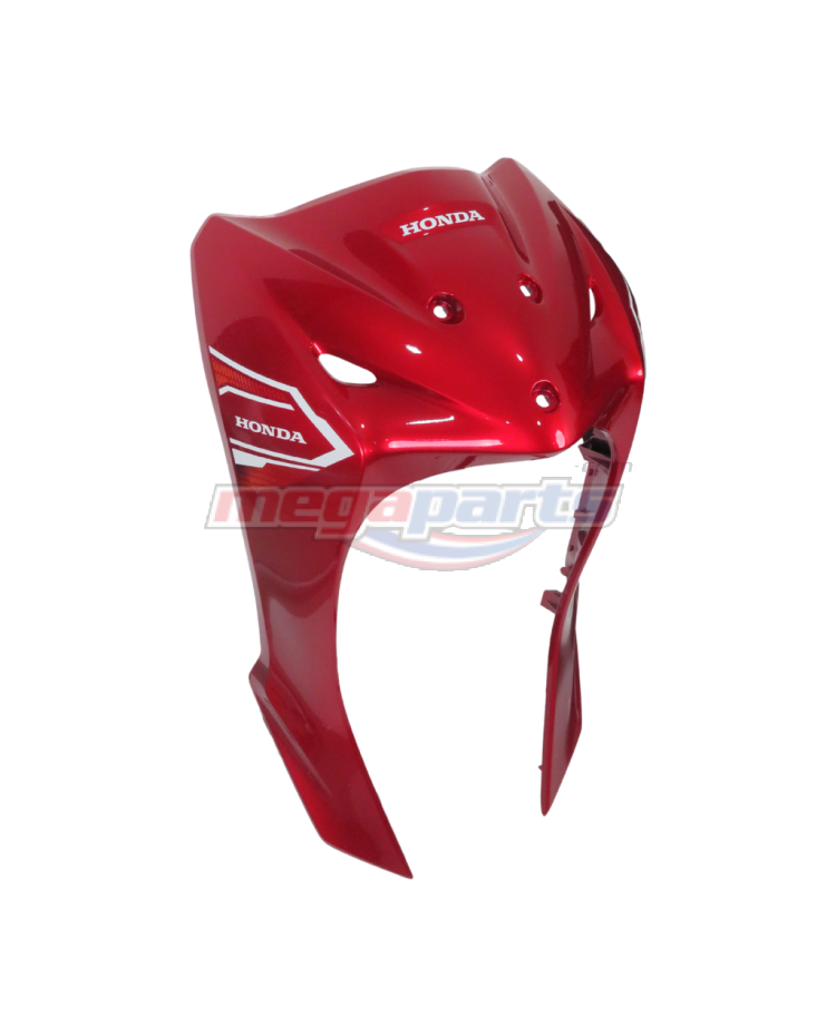 บังลมเดี่ยวพร้อมสติ๊กเกอร์ WAVE 110i 2025 (Di,LED,S) (HONDA) สีแดงแก้ว R340C