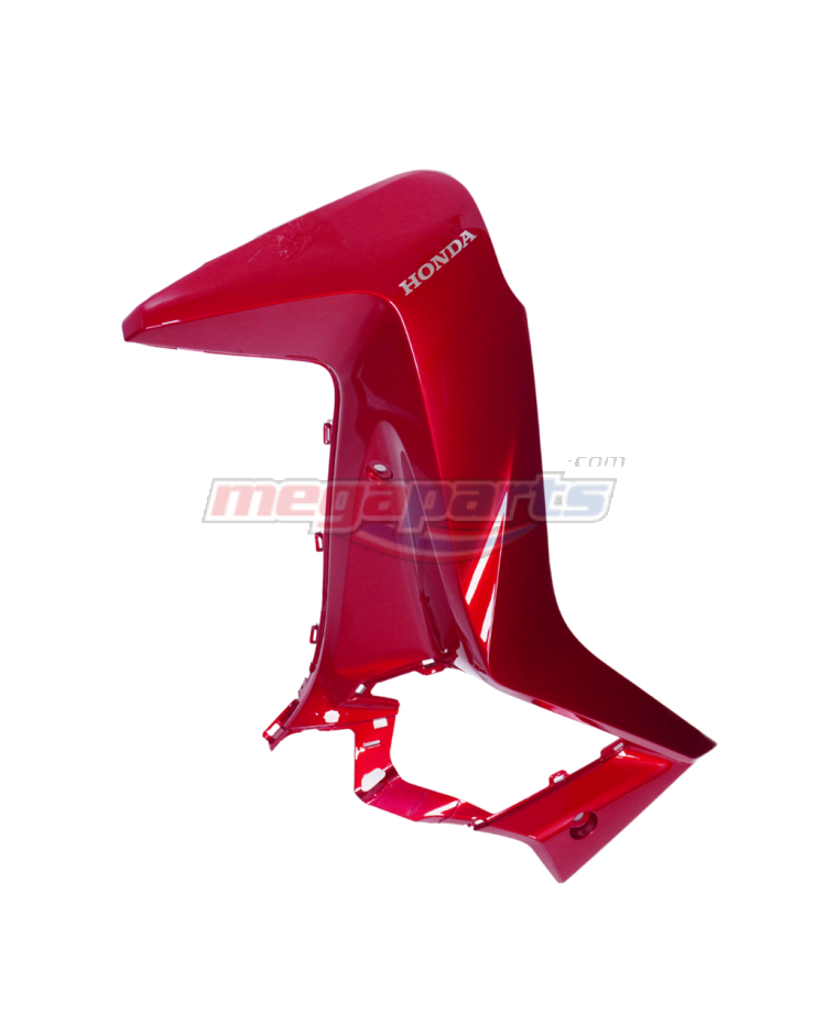 บังลมข้างขวาพร้อมสติ๊กเกอร์ WAVE 125i 2025 (LED) (HONDA) สีแดงแก้ว R340C