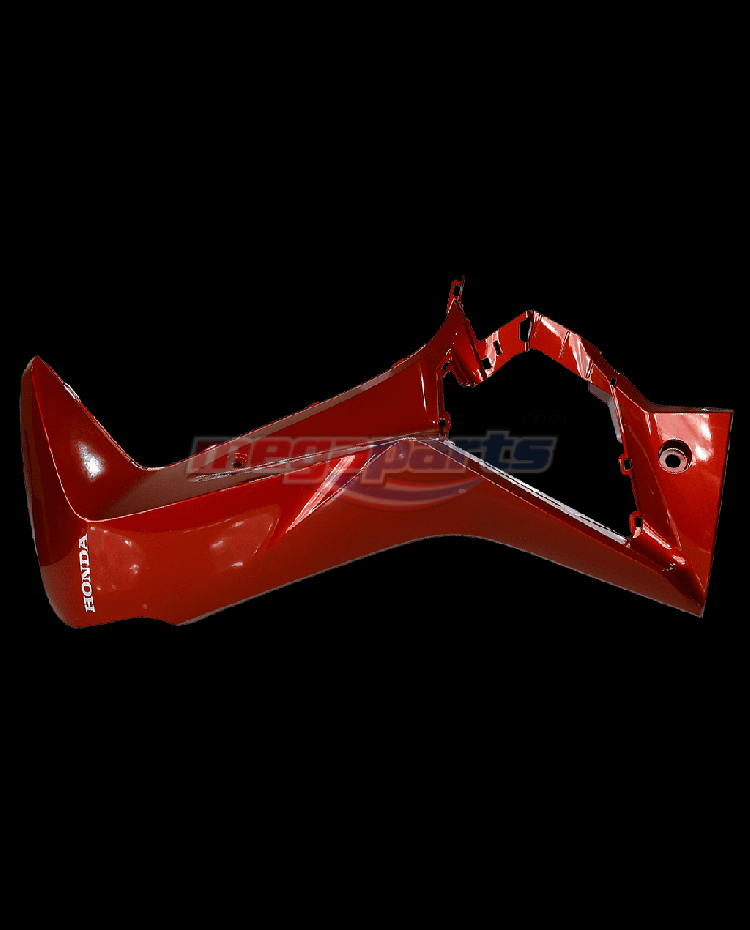 บังลมข้างซ้ายพร้อมสติ๊กเกอร์ WAVE 125i 2023 (LED,S) (HONDA) สีแดง R366P (รถสีแดง)