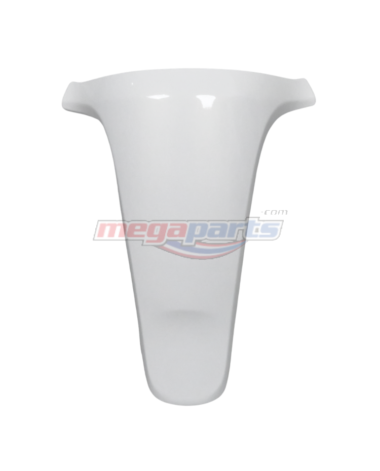 แผ่นปิดฝาครอบตัวในรถสีขาว