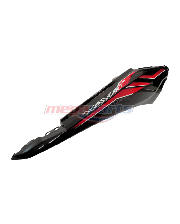 ฝาข้างขวาพร้อมสติ๊กเกอร์ WAVE 110i 2023 (Di,LED,S) (HONDA) สีดำ NHA35M (รถสีดำ-แดง)