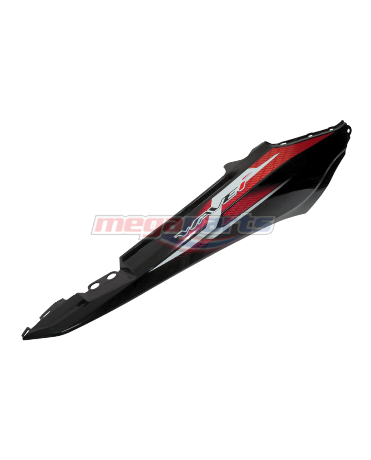 ฝาข้างขวาพร้อมสติ๊กเกอร์ WAVE 110i 2025 (Di,LED,S) (HONDA) รถสีแดง-ดำ