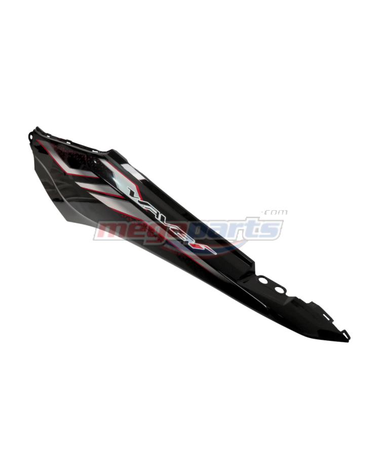 ฝาข้างซ้ายพร้อมสติ๊กเกอร์ WAVE 110i 2023 (M,Di,LED) (HONDA) สีดำเงา NHA35M