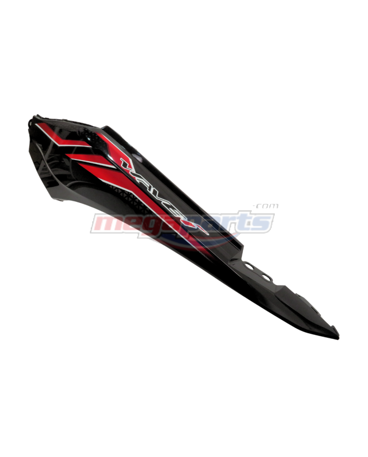 ฝาข้างซ้ายพร้อมสติ๊กเกอร์ WAVE 110i 2023 (Di,LED,S) (HONDA) สีดำ NHA35M (รถสีดำ-แดง)