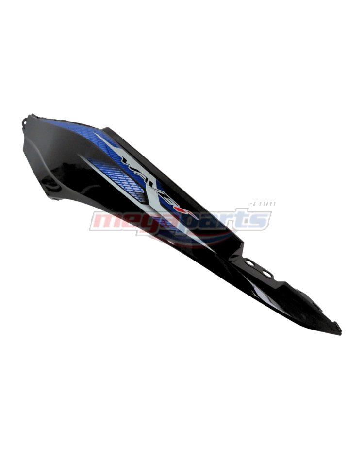 ฝาข้างซ้ายพร้อมสติ๊กเกอร์ WAVE 110i 2025 (Di,LED,S) (HONDA) รถสีน้ำเงิน-ดำ