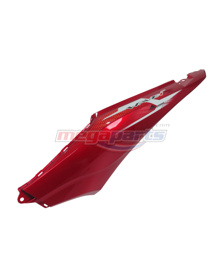 ฝาข้างซ้ายพร้อมสติ๊กเกอร์ WAVE 110i 2025 (M,LED) (HONDA) สีแดงแก้ว R340C