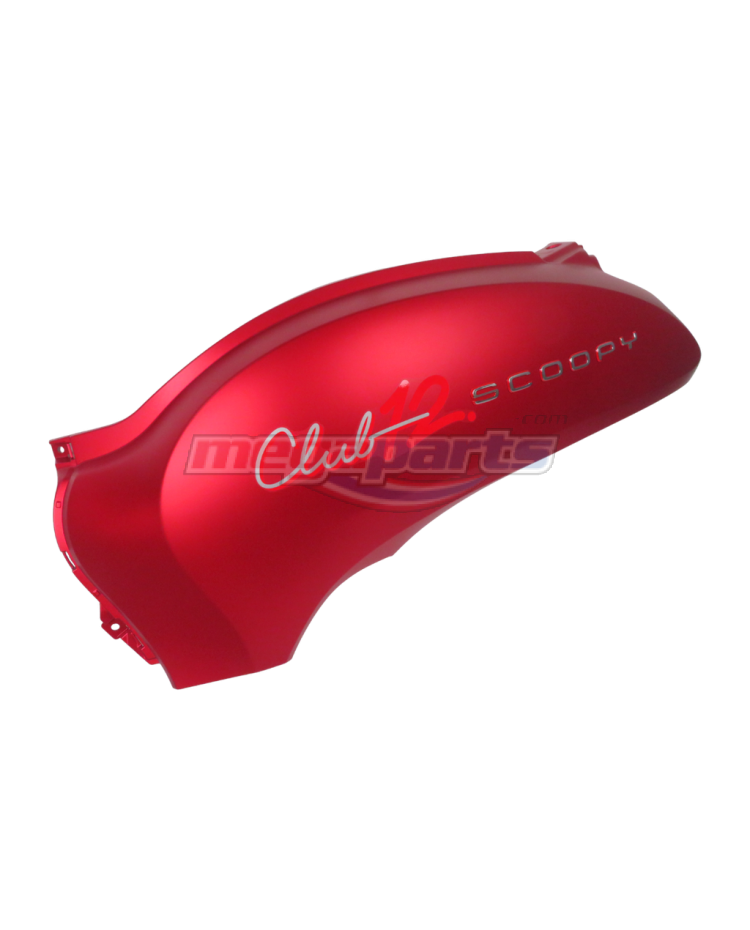 ฝาข้างซ้ายพร้อมสติ๊กเกอร์ SCOOPY 110i 2024 (CLUB 12) (HONDA) สีแดงด้าน R397C