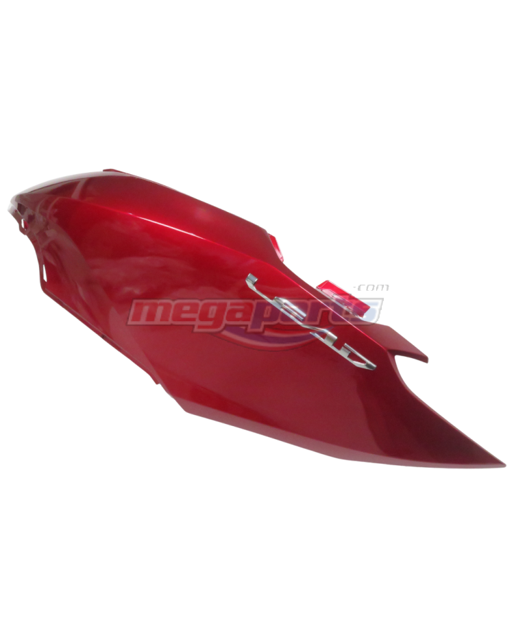 ฝาครอบท้ายด้านซ้ายพร้อมสติ๊กเกอร์ LEAD 125 2025 (4 วาล์ว) (HONDA) สีแดง R368C