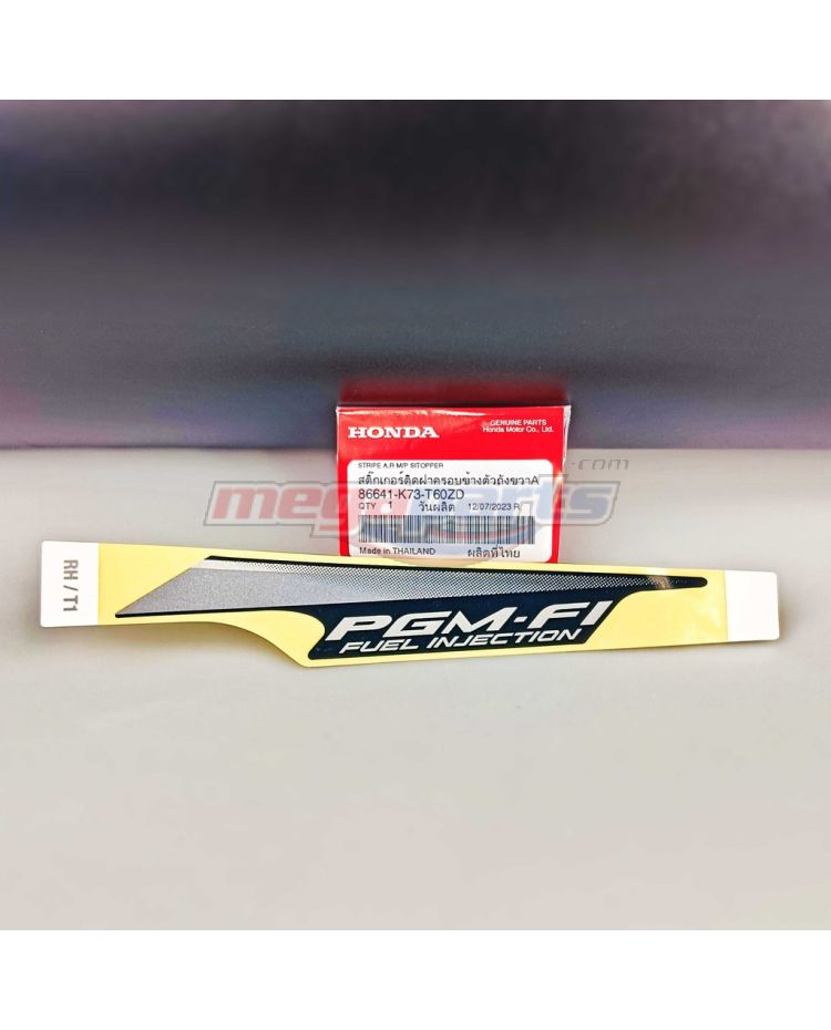 สติ๊กเกอร์PGM-Fi WAVE 125i 2020 (Di,E,S) (HONDA) สีดำเงา NHA35M