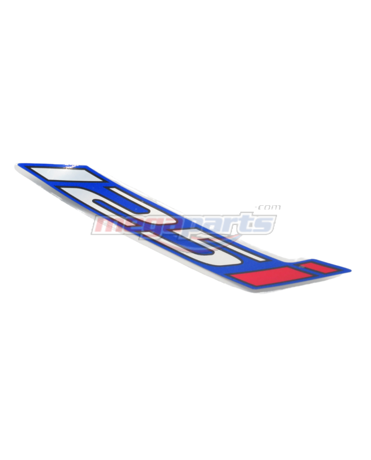 สติ๊กเกอร์ฝาข้าง WAVE 125i 2024 (LED,S) (HONDA) เครื่องหมาย 125i รถสีน้ำเงิน-ดำ