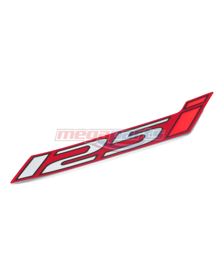 สติ๊กเกอร์ฝาข้าง WAVE 125i 2024 (LED,S) (HONDA) เครื่องหมาย 125i รถสีแดง-ดำ