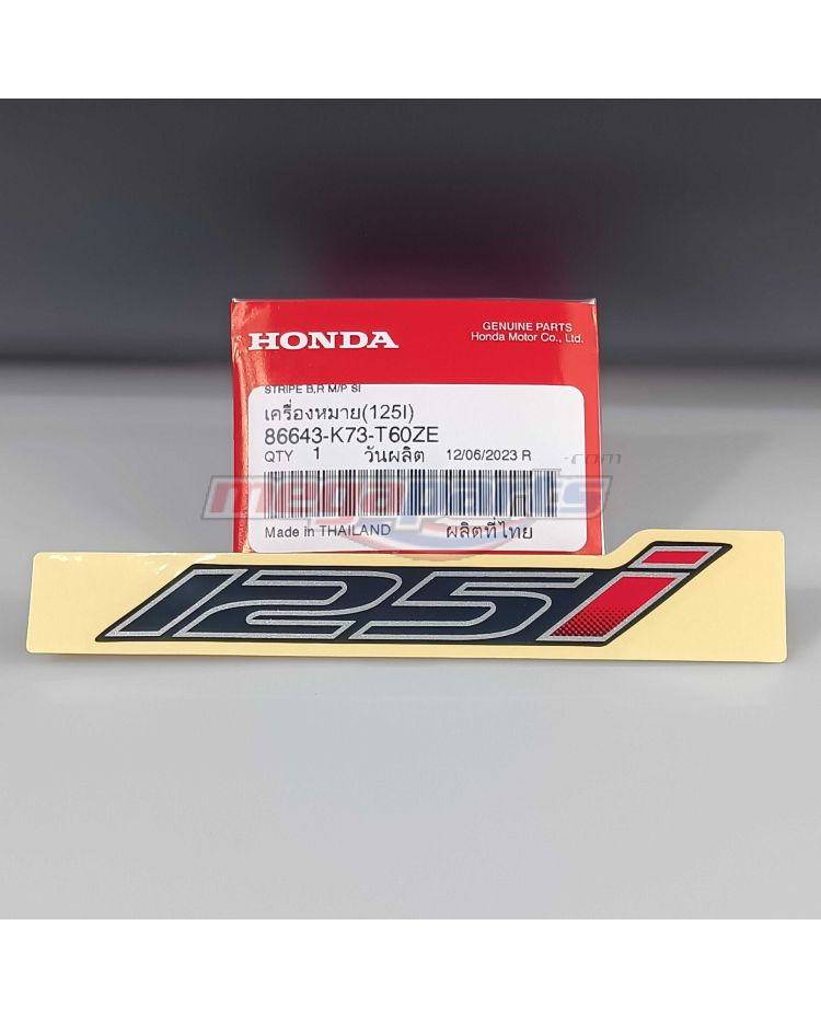 สติ๊กเกอร์ฝาข้างตัวเล็ก WAVE 125i (LED) (HONDA) สีดำเงา NHA35M