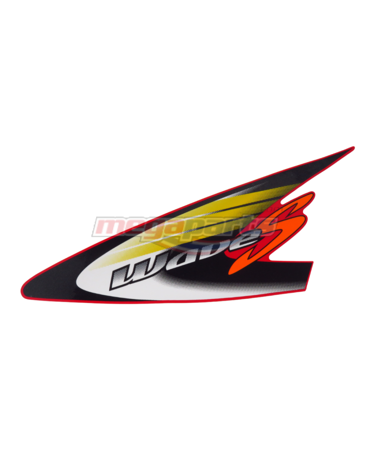 สติ๊กเกอร์ติดบังลมซ้ายรถสีแดง