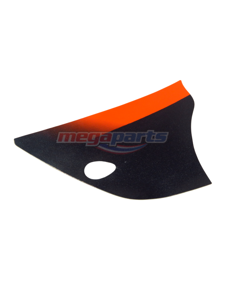 แถบติดฝาครอบตัวถังซ้ายรถสีแดง