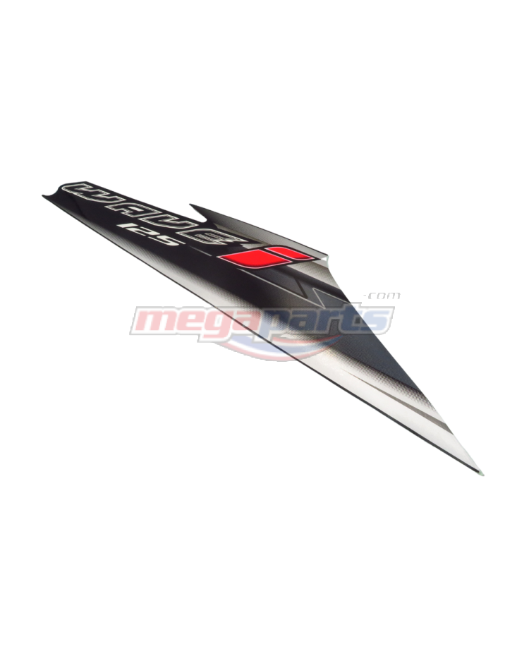 สติ๊กเกอร์ฝาครอบท้ายขวา WAVE 125i 2007 (ไฟเลี้ยวบังลม) (HONDA) สีดำ NHA35M (รถสีดำ)