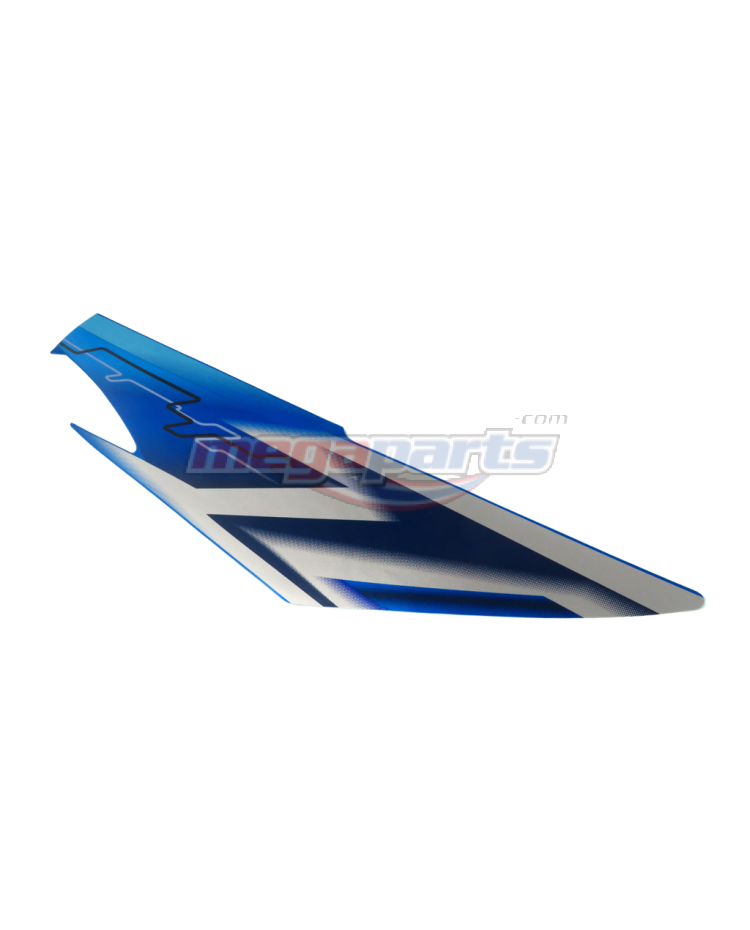 แถบติดฝาครอบข้างด้านซ้ายรถสีน้ำเงิน