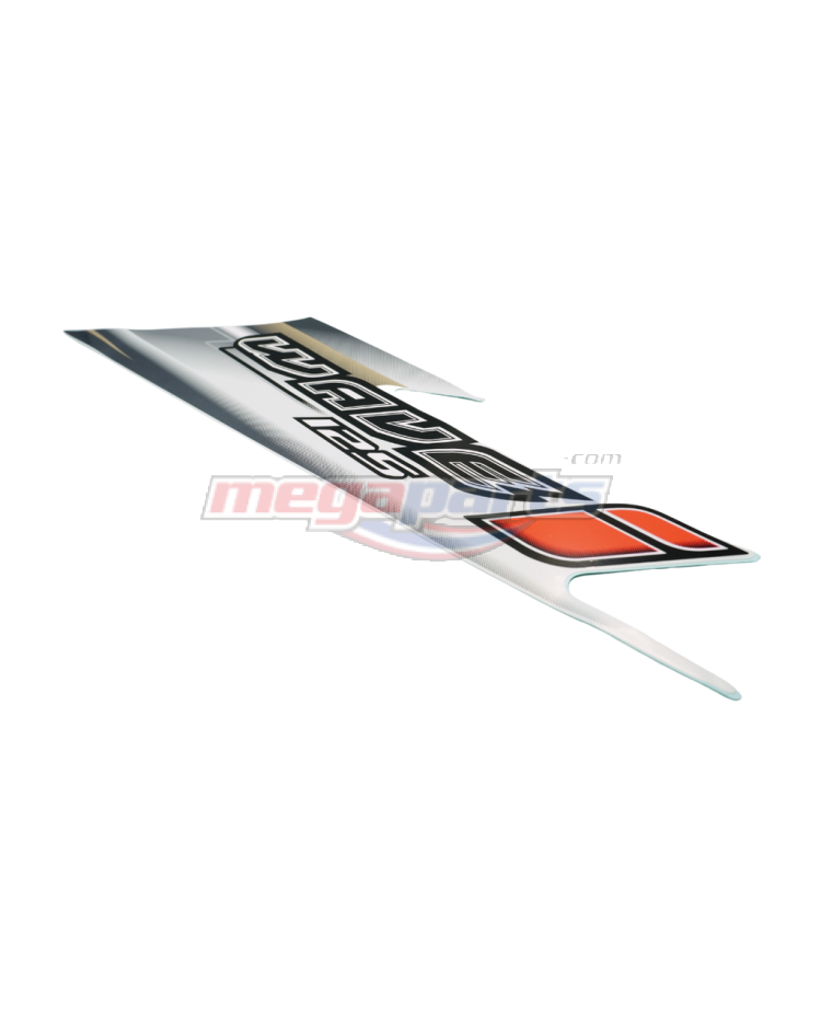 แถบติดฝาครอบตัวถังซ้ายรถสีขาว