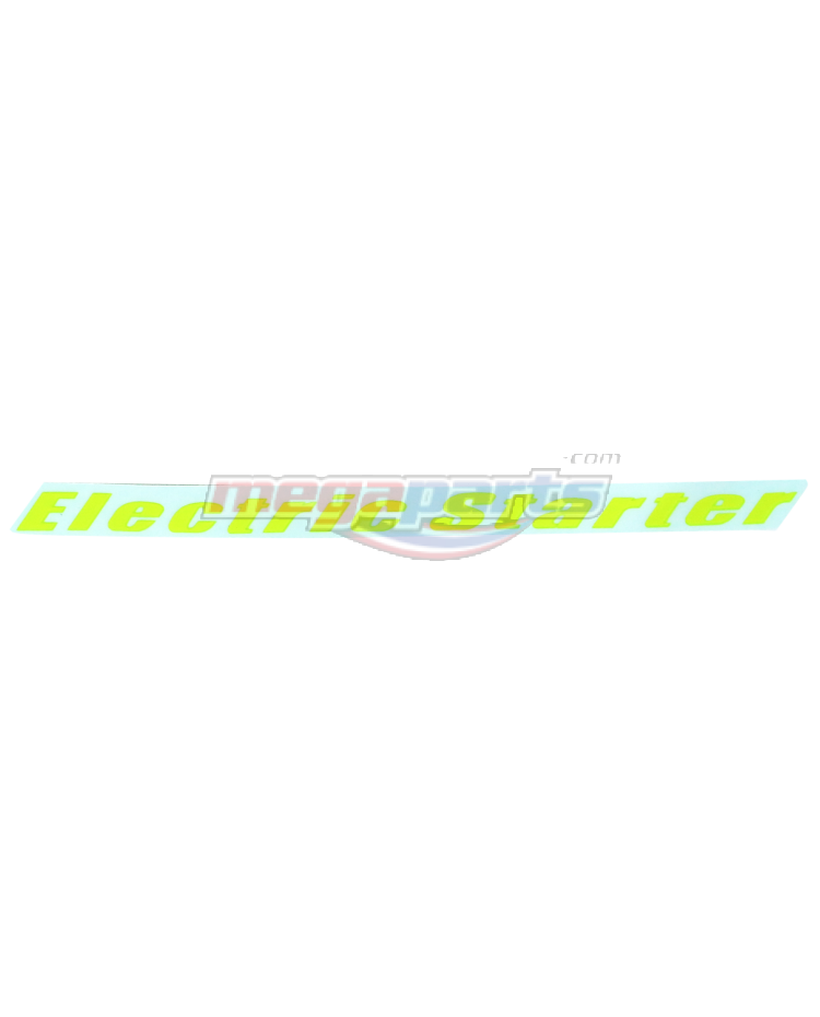 สติ๊กเกอร์ELECTRIC STARTERรถสีแดง