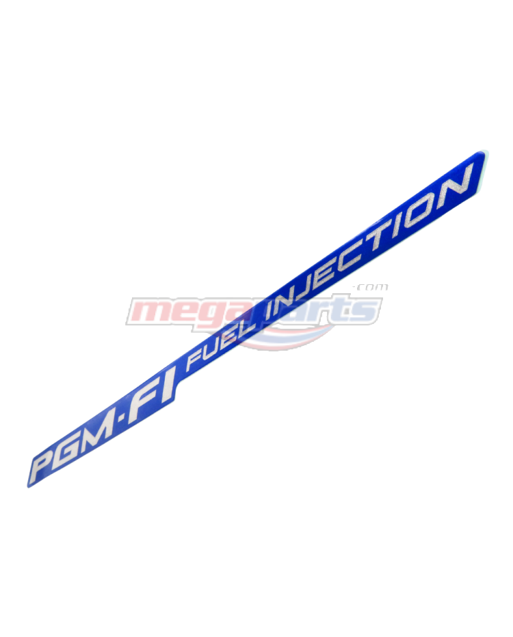 สติ๊กเกอร์(PGM FI)ข้างซ้ายรถน้ำเงิน