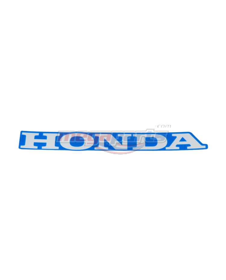 ตรา HONDA ข้างขวารถสีน้ำเงิน