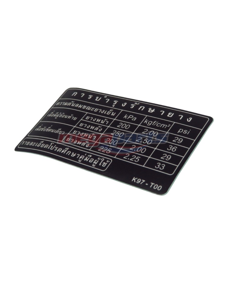 ป้ายเกี่ยวกับยาง (ภาษาไทย)