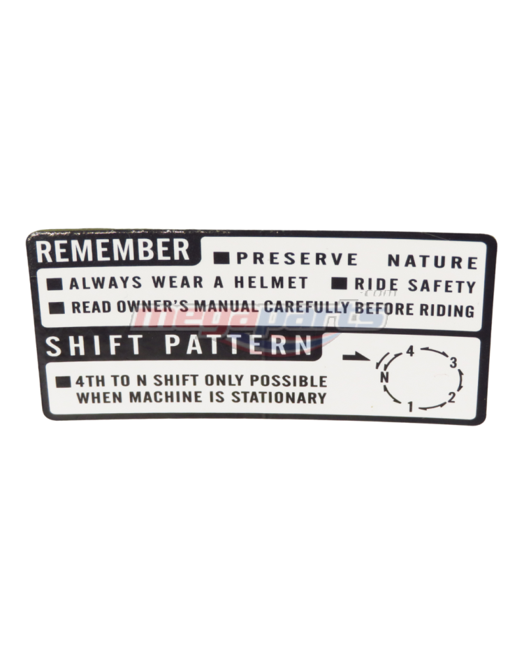 สติ๊กเกอร์คำเตือนการขับขี่