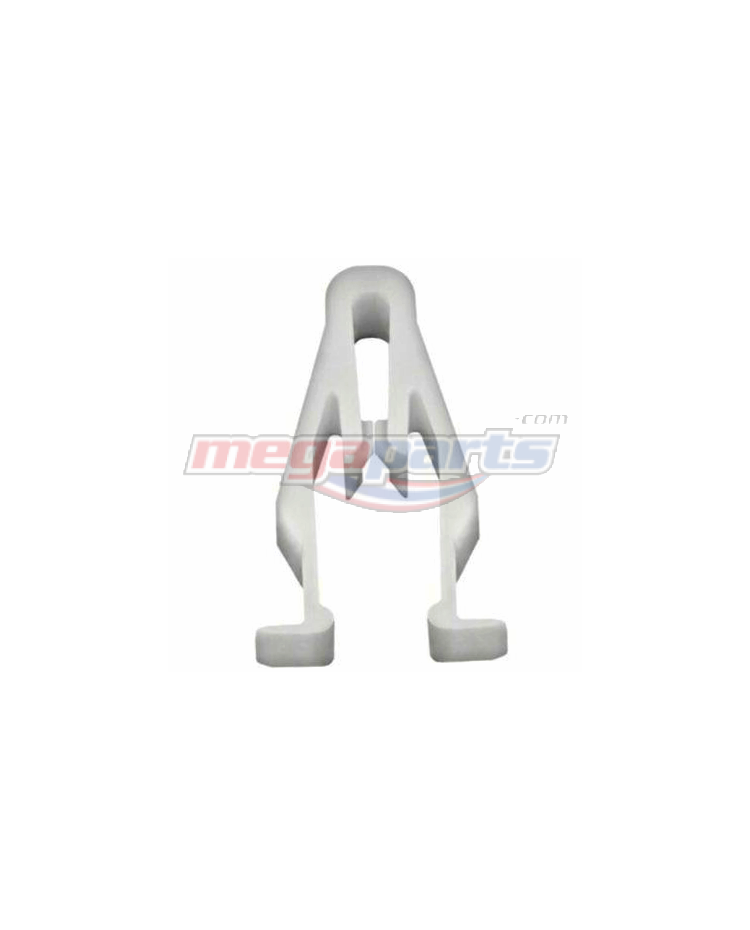 กิ๊ปล็อคหน้ากาก WAVE 125i 2012 (ปลาวาฬ) (HONDA) พลาสติก สีขาว