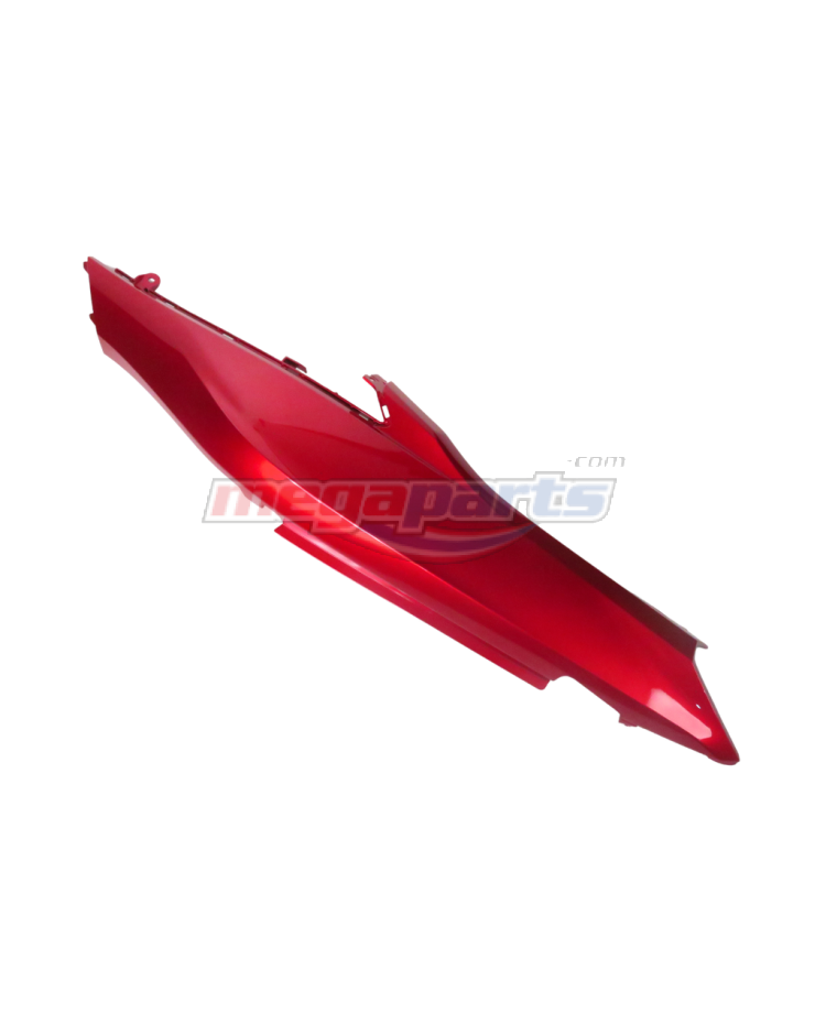 ฝาข้างขวาตัวยาว FINN 115i 2021 (M,Di,E) (YAMAHA) สีแดง 0918,DRMK