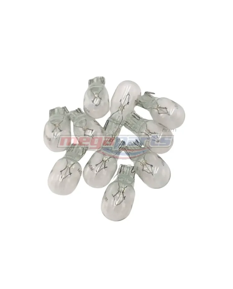 หลอดไฟเลี้ยว 12V10W (OA) สีใส (แบบเสียบ)