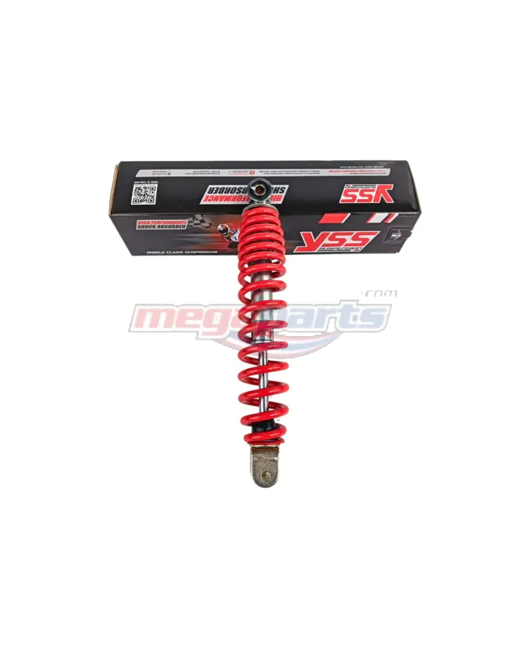 โช้คหลังเดิม (เดี่ยว) CLICK 110 300MM. (YSS) สปริงแดง