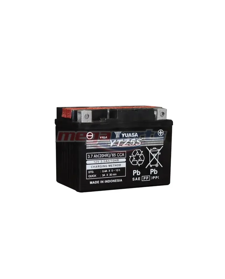 แบตเตอรี่แห้ง (YTZ5S 12V5AH) (YUASA)