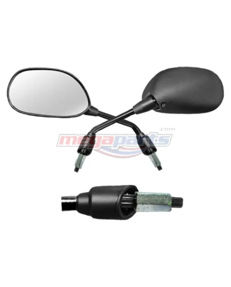 กระจกส่องหลัง L/R WAVE 125 (หัวเถิก) (HM) ขาดำ