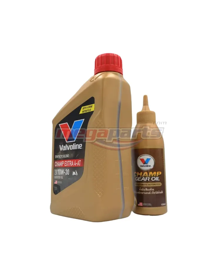 น้ำมันเครื่อง+เฟืองท้าย 4AT CHAMP EXTRA 10W-30 0.8L MB (VALVOLINE)