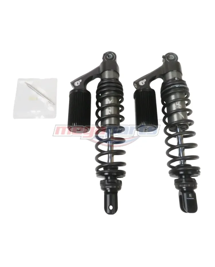 โช้คหลังแก๊ส L/R WAVE 125i (2019-2021) (LED) AIR 330MM. (PROFENDER) ดำ/ดำ/แท้งดำ