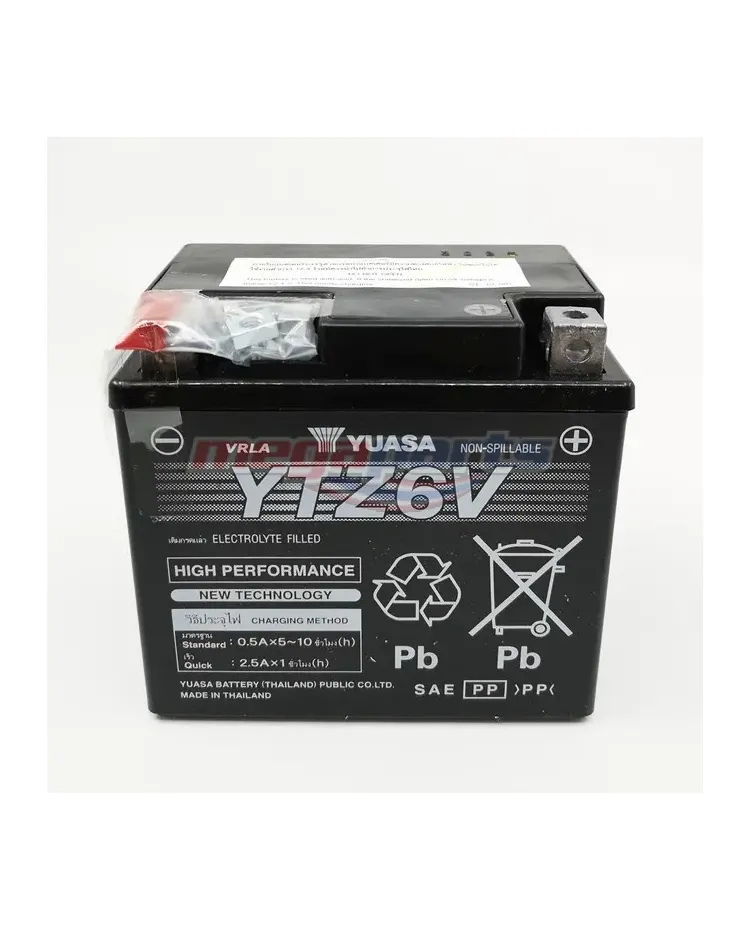 แบตเตอรี่แห้ง (YTZ6V 12V5AH) (YUASA)