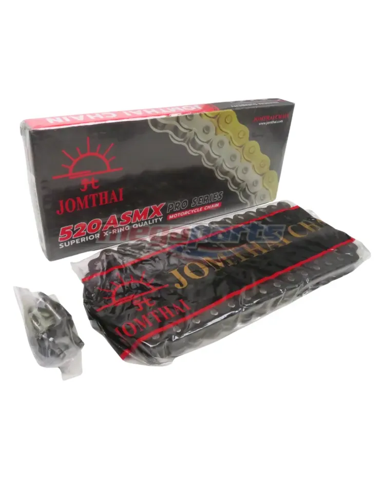 โซ่ล้อ 520 ASMX DD-120DL (JT) X-RING สีดำ