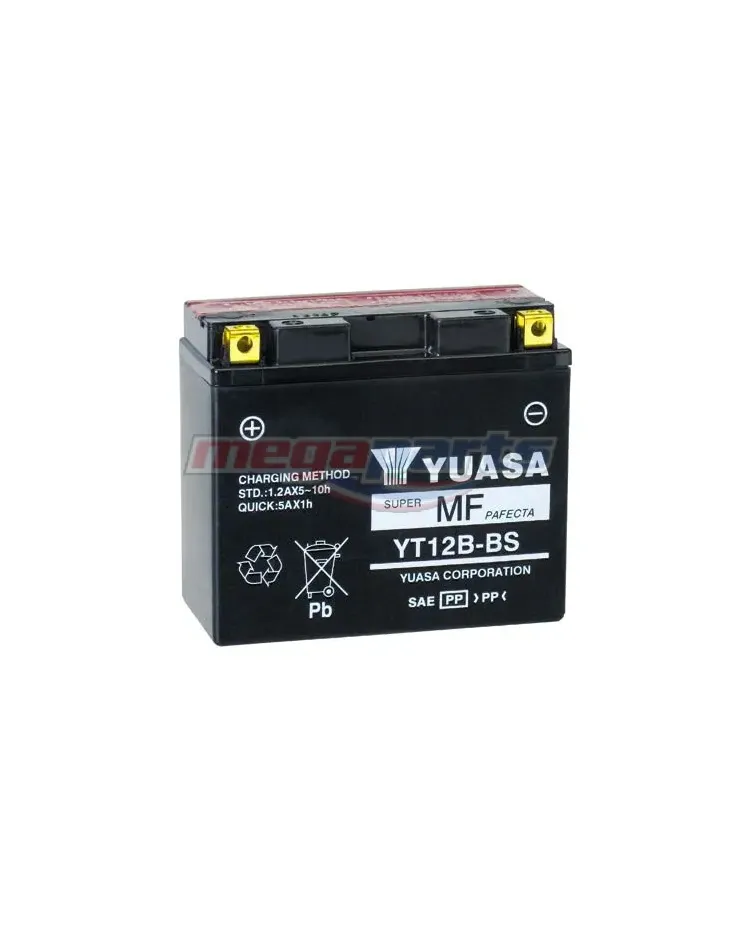 แบตเตอรี่แห้ง (YT12B-BS 12V10AH) (YUASA)