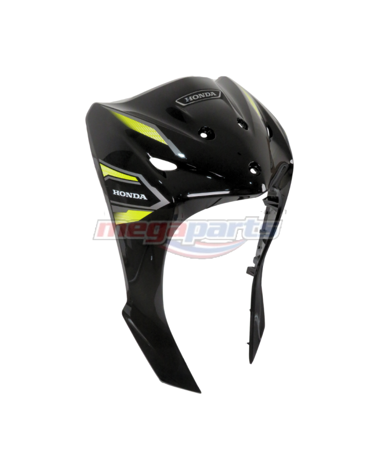 บังลมเดี่ยวพร้อมสติ๊กเกอร์ WAVE 110i 2025 (M,LED) (HONDA) สีดำ