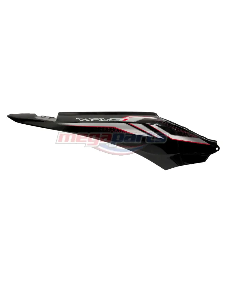 ฝาข้างขวาพร้อมสติ๊กเกอร์ WAVE 110i (2023-2024) (M,Di,LED) (HONDA) สีดำเงา NHA35M